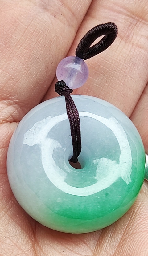 古玩玉器翡翠平安扣拍賣，當前價格1088元