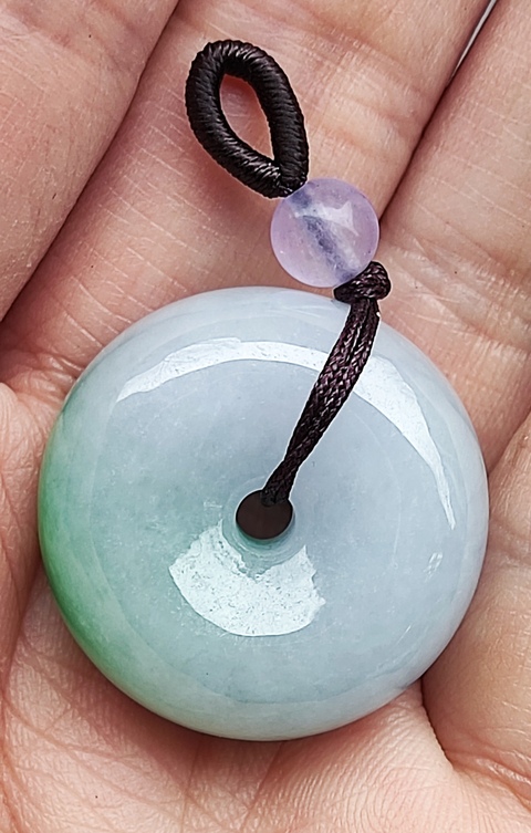 古玩玉器翡翠平安扣拍賣，當前價格1088元