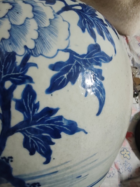 古玩陶瓷青花花卉紋太白罐拍賣，當前價格15000元