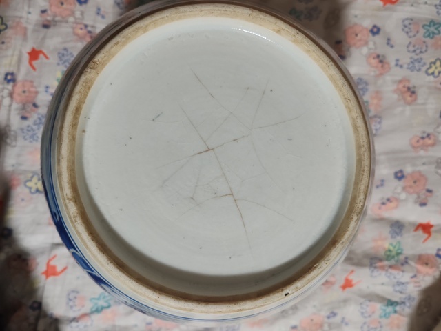 古玩陶瓷青花花卉紋太白罐拍賣，當前價格15000元