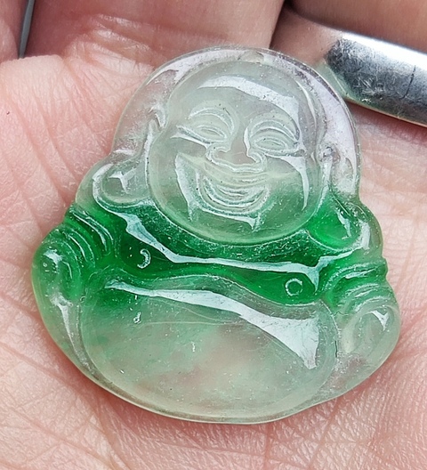 古玩玉器翡翠佛公掛件拍賣，當前價格998元