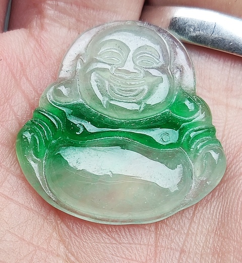 古玩玉器翡翠佛公掛件拍賣，當前價格998元