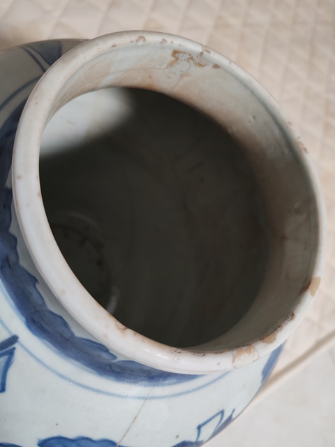 古玩陶瓷青花人物故事紋將軍罐拍賣，當前價格30000元