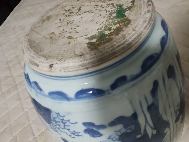 古玩陶瓷青花人物故事紋將軍罐拍賣，當前價格30000元