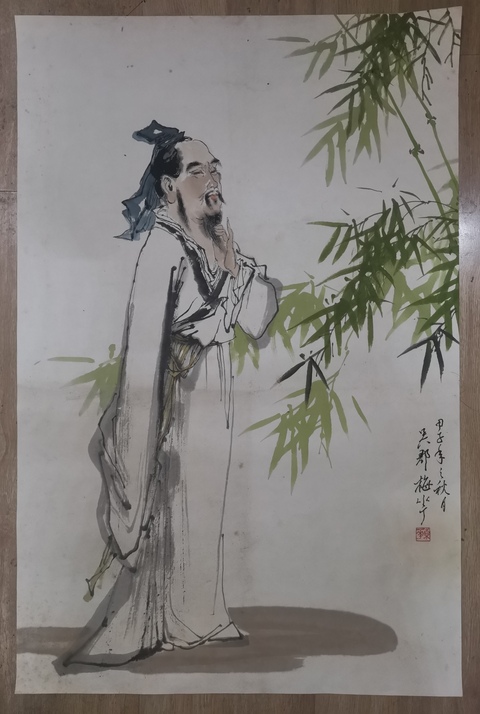 古玩字畫已故連環(huán)畫四小名旦之一海派大師顏梅華人物拍賣,當(dāng)前價格20000元