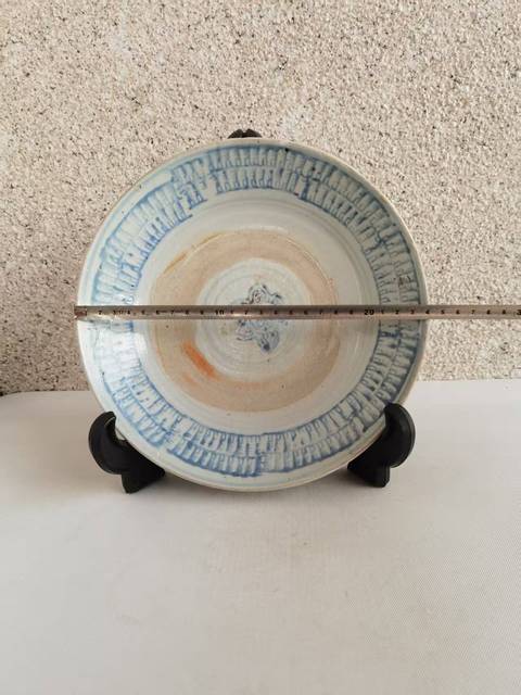古玩陶瓷青花花卉紋盤(pán)拍賣(mài),當(dāng)前價(jià)格580元