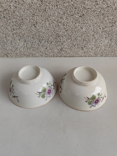 古玩陶瓷粉彩花鳥紋碗拍賣,當前價格260元