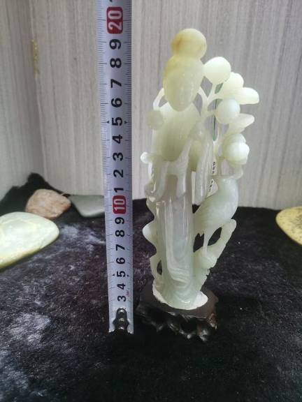 古玩雜項翡翠仕女拍賣，當前價格18000元