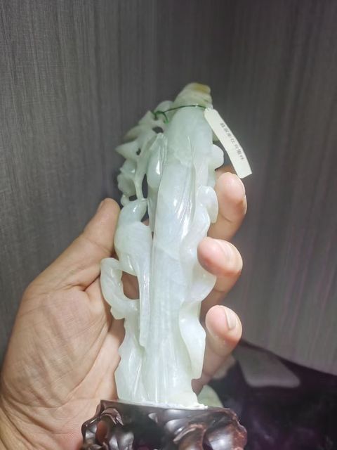 古玩雜項翡翠仕女拍賣，當前價格18000元