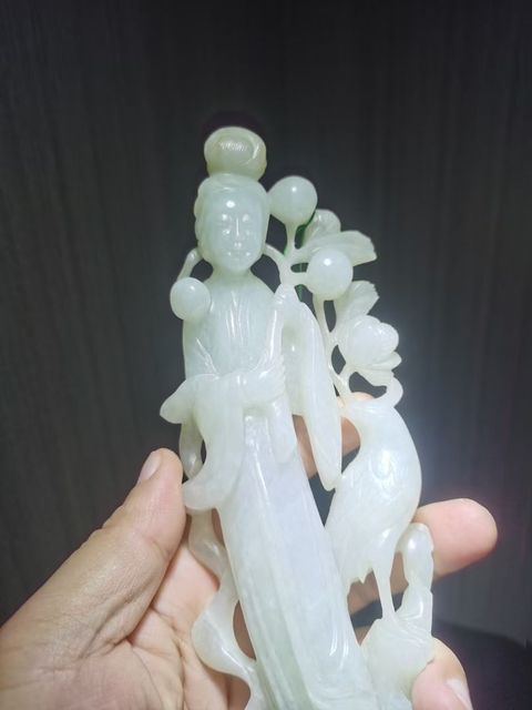 古玩雜項翡翠仕女拍賣，當前價格18000元