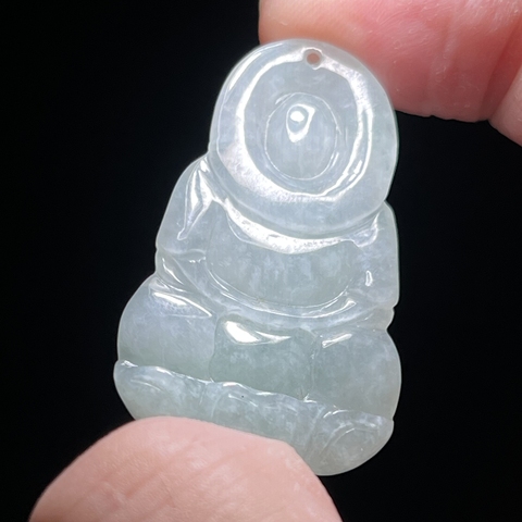古玩玉器精品翡翠觀音掛件拍賣，當(dāng)前價(jià)格880元