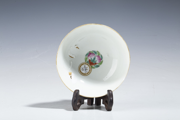 古玩陶瓷清道光·粉彩四季花卉紋花口碗拍賣，當前價格1880元