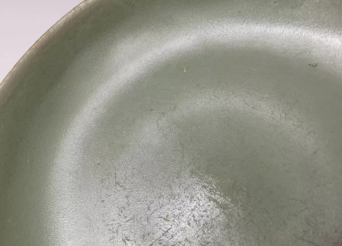 古玩陶瓷宋元·龍泉窯蓮瓣盤拍賣，當前價格8000元
