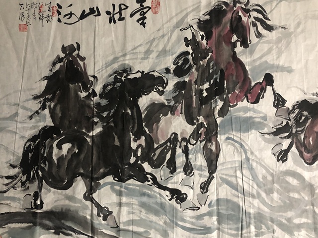 古玩字畫已故名家周仁輝,張靜合作精品拍賣,當前價格588元