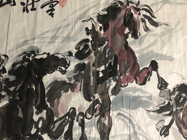 古玩字畫已故名家周仁輝,張靜合作精品拍賣,當前價格588元