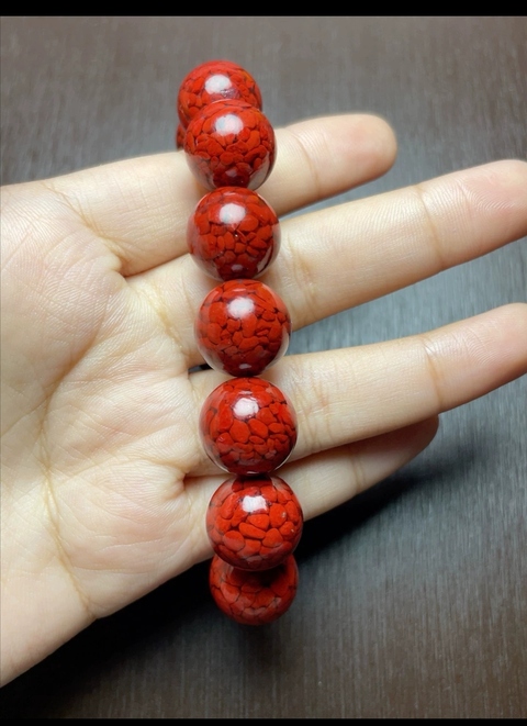 古玩玉器晶體砂手串拍賣，當前價格290元