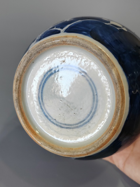 古玩陶瓷清光緒冰梅罐?大罐全品拍賣,當前價格1600元