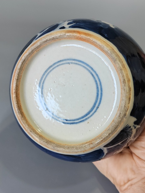 古玩陶瓷清光緒冰梅罐?大罐全品拍賣,當前價格1600元