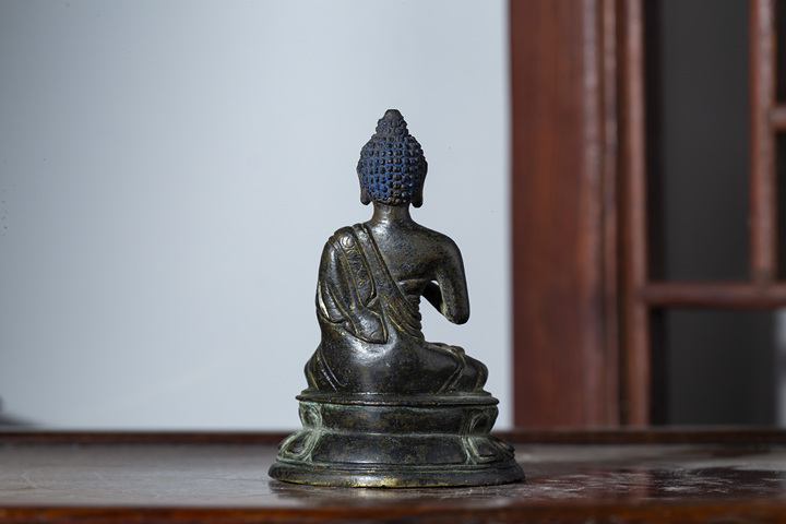 古玩銅器清晚·銅釋迦牟尼說法像拍賣，當前價格22000元