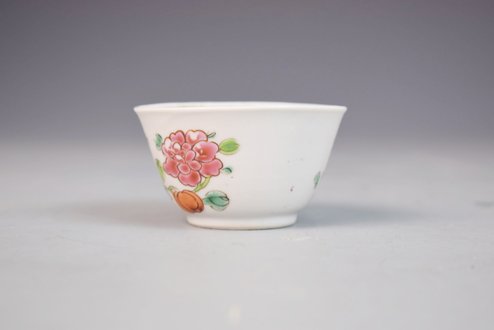 古玩陶瓷雍乾粉彩花卉紋杯碟拍賣，當前價格399元