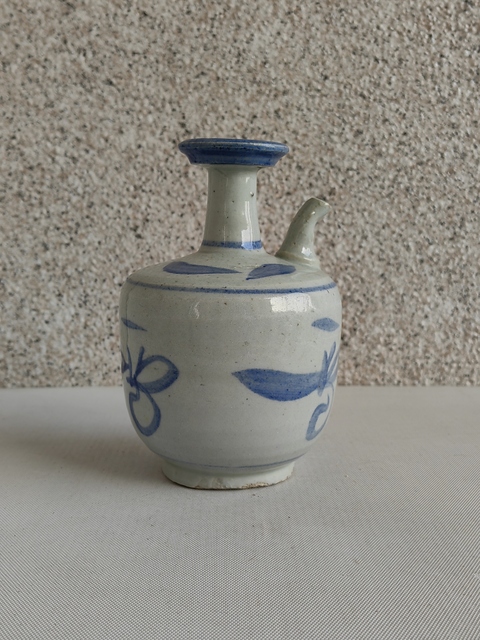 古玩陶瓷青花花卉紋酒壺拍賣，當前價格580元