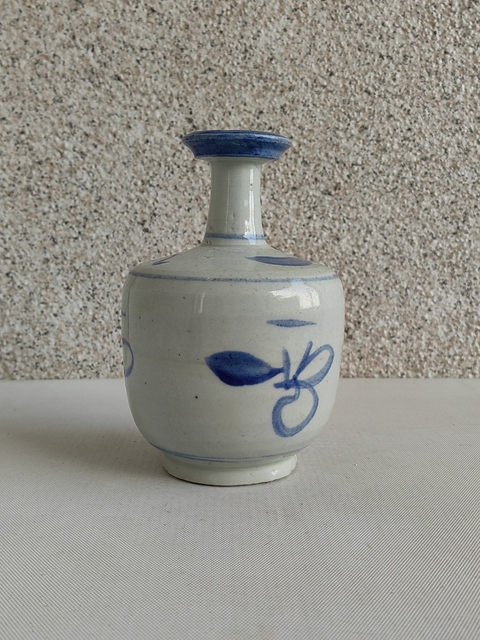 古玩陶瓷青花花卉紋酒壺拍賣，當前價格580元