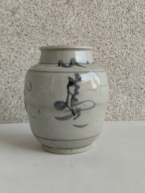 古玩陶瓷青花花卉紋罐拍賣，當前價格680元