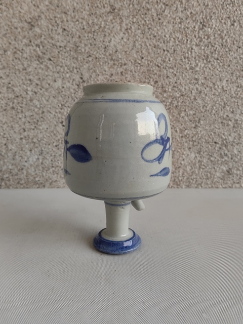 古玩陶瓷青花花卉紋酒壺拍賣，當前價格580元