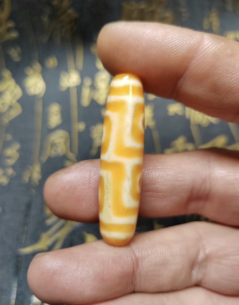 古玩玉器清代天珠拍賣，當(dāng)前價(jià)格999元