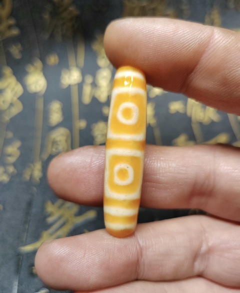 古玩玉器清代天珠拍賣，當(dāng)前價(jià)格999元