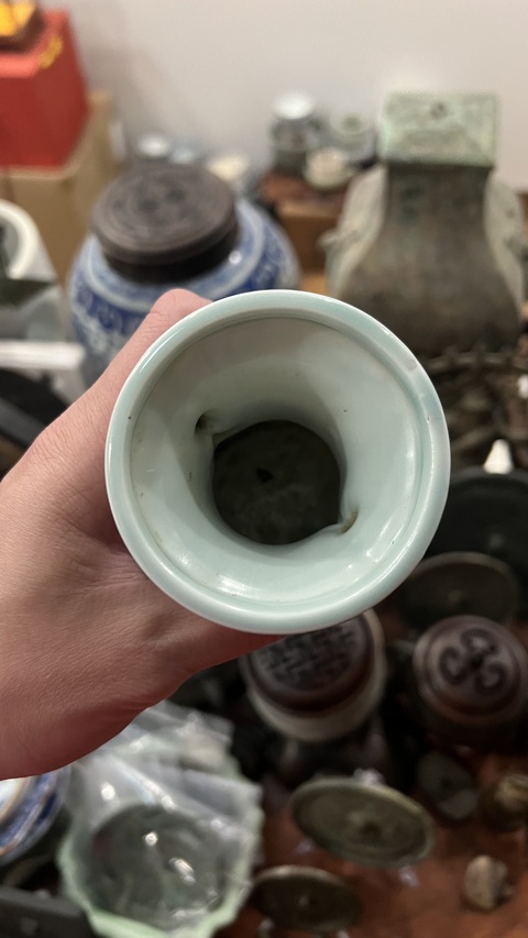 古玩陶瓷清末花卉紋描金瓶拍賣，當前價格777元