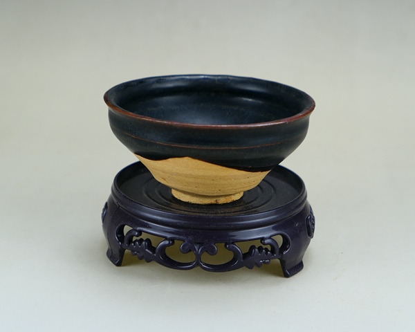 古玩陶瓷精品:宋代吉州窯黑釉茶盞(高級茶器)拍賣,當前價格89元