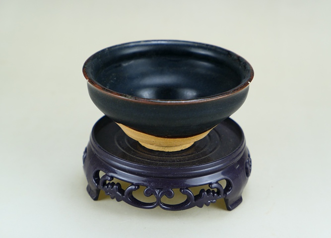 古玩陶瓷精品:宋代吉州窯黑釉茶盞(高級茶器)拍賣,當前價格89元