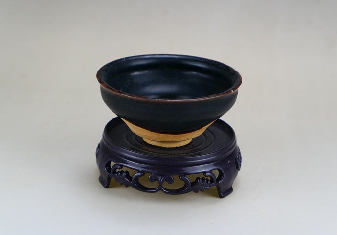 古玩陶瓷精品:宋代吉州窯黑釉茶盞(高級茶器)拍賣,當前價格89元