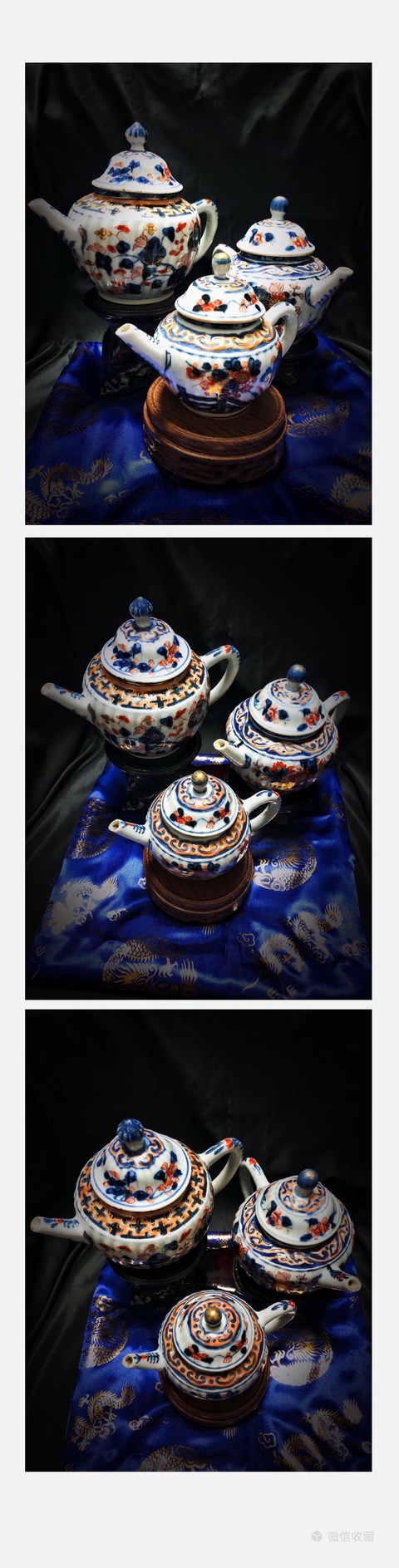 古玩陶瓷康熙-精品-3只壺一套礬紅執(zhí)壺茶壺拍賣(mài),當(dāng)前價(jià)格10998元
