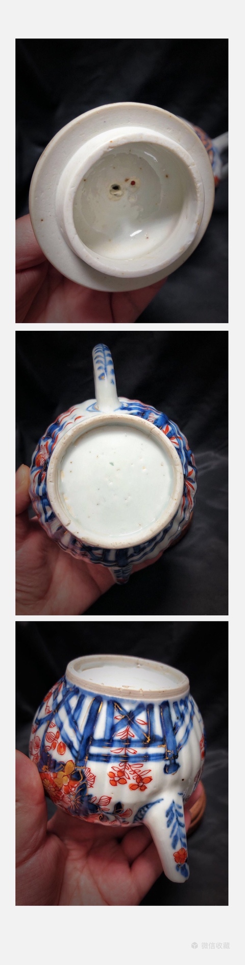 古玩陶瓷康熙-精品-3只壺一套礬紅執(zhí)壺茶壺拍賣(mài),當(dāng)前價(jià)格10998元