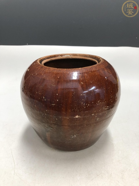 古玩陶瓷清中晚鈞紅釉冬瓜罐拍賣,當前價格100元
