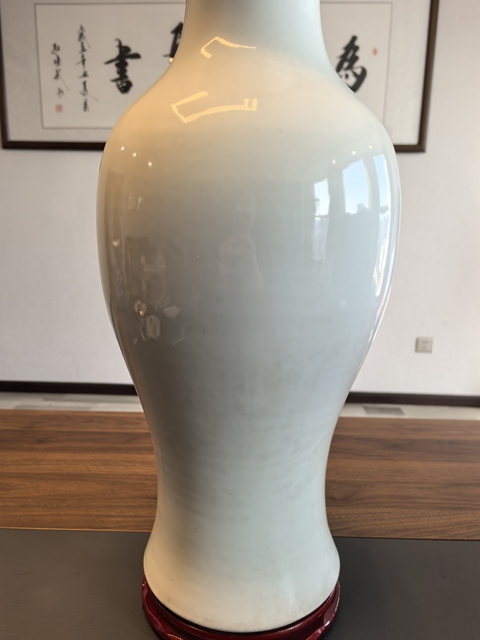 古玩陶瓷60厘米單色釉頂級甜白釉觀音大瓶拍賣，當(dāng)前價格5500元