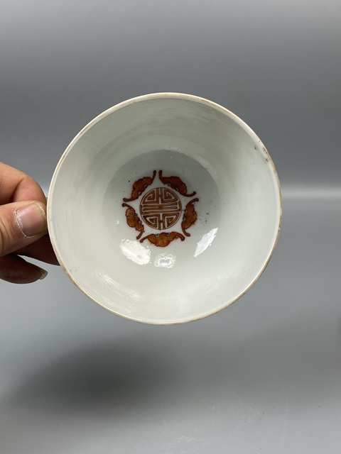 古玩陶瓷光緒官窯制式黃地萬壽無疆茶杯碟拍賣,當前價格8800元