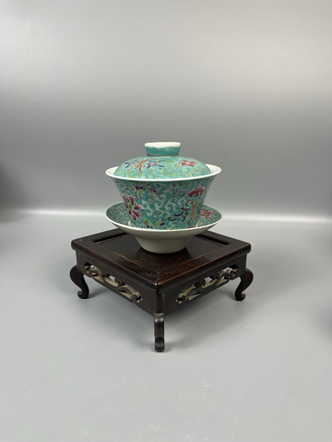 古玩陶瓷民國(guó)西畔蓮紋式三才茶蓋碗拍賣,當(dāng)前價(jià)格1580元