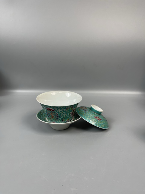 古玩陶瓷民國(guó)西畔蓮紋式三才茶蓋碗拍賣,當(dāng)前價(jià)格1580元