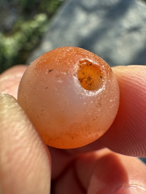古玩玉器宋、瑪瑙珠(已鑒真)拍賣,當前價格300元
