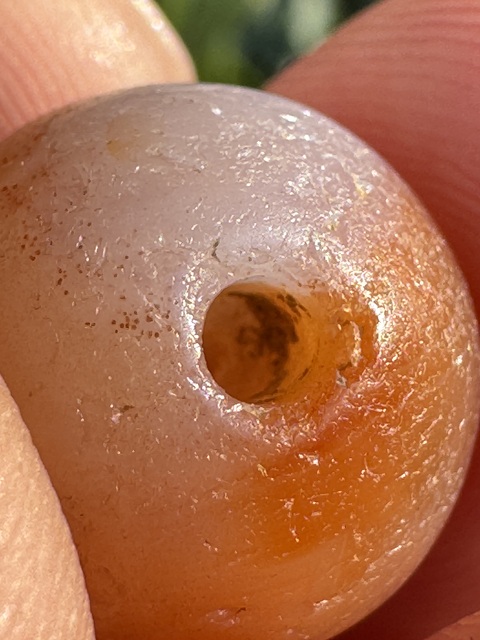 古玩玉器宋、瑪瑙珠(已鑒真)拍賣,當前價格300元