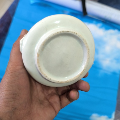 古玩陶瓷德化窯白釉雙耳爐拍賣,當前價格1200元