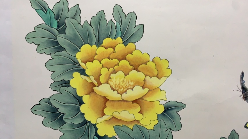 古玩字畫陳景芝花開富貴拍賣，當(dāng)前價(jià)格1000元