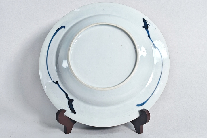 古玩陶瓷優品清康熙·青花提籃花卉紋賞盤拍賣，當前價格999元