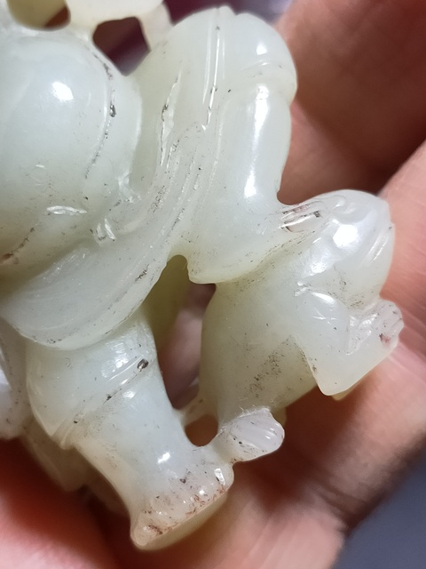 古玩玉器和田玉雕“劉海戲金蟾”拍賣,當前價格6500元