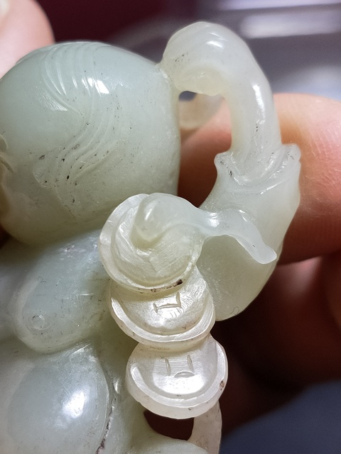 古玩玉器和田玉雕“劉海戲金蟾”拍賣,當前價格6500元
