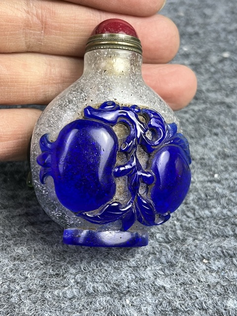 古玩玉器料器鼻煙壺拍賣，當(dāng)前價格999元