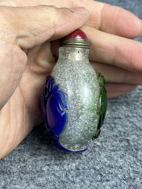 古玩玉器料器鼻煙壺拍賣，當(dāng)前價格999元